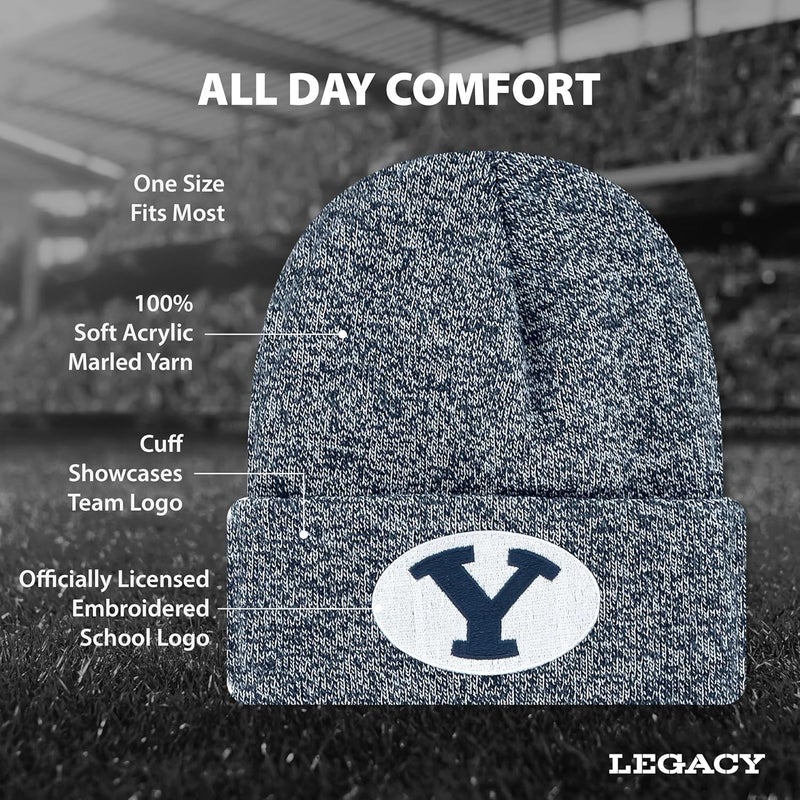 Legacy NCAA Officially Licensed Ribbed Knit Cuff Beanie, Unisex, One Size Fits Most - Image 2